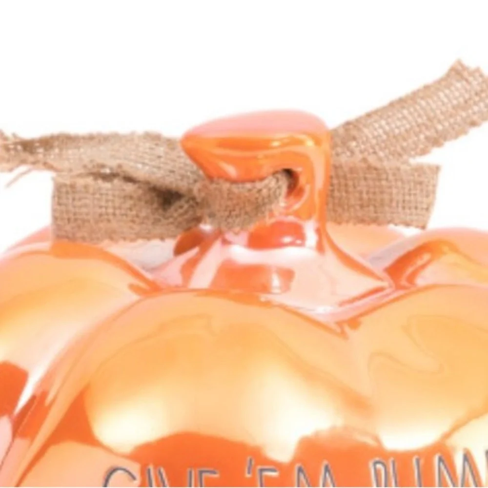 Rae Dunn 9” X 8” Luster Pumpkin Birdhouse